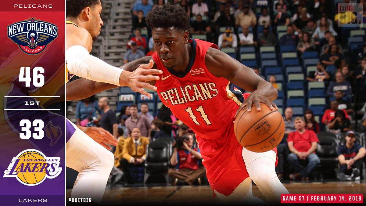 A record-setting first quarter back home in NOLA.  Holiday - 11 p | 3 a Moore - 9 p Davis - 8 p   #DoItBig https://t.co/51xvZ7Q1aG