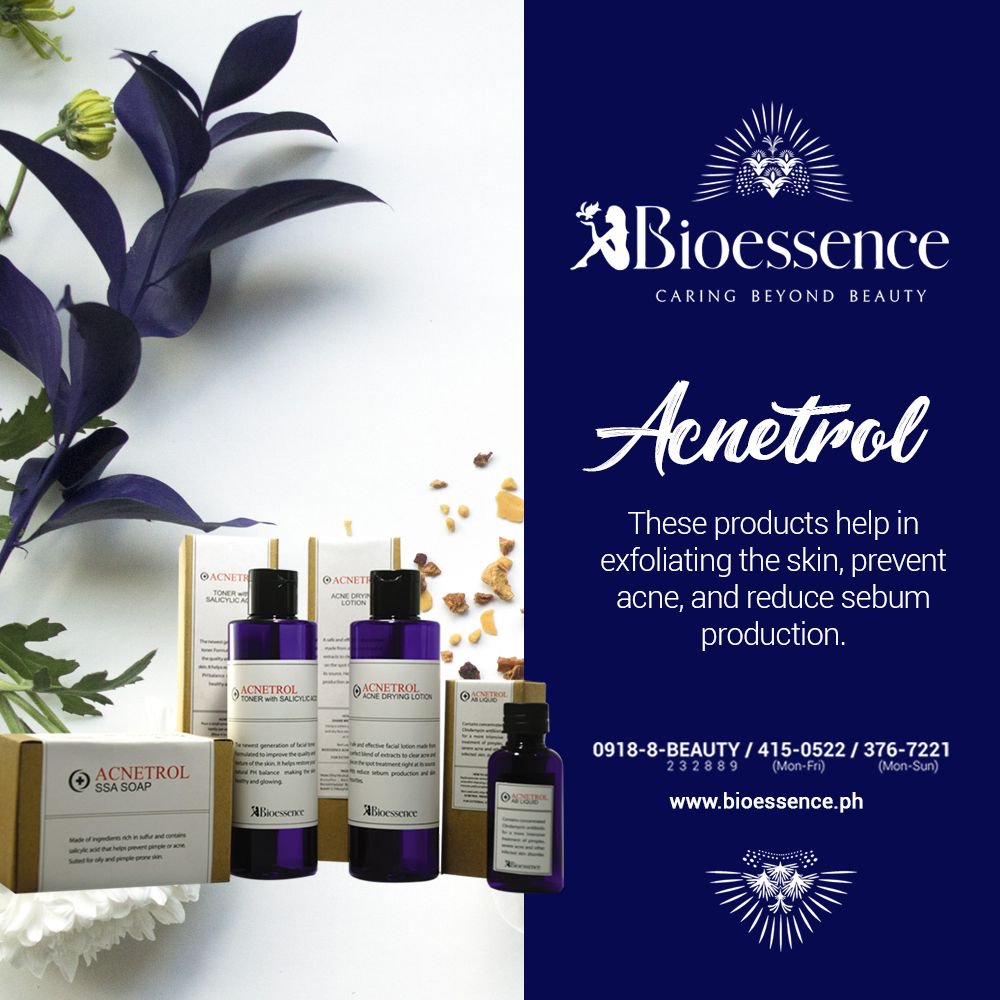It's time to say goodbye to your acne with Bioessence's Acnetrol. Its key ingredients are the salicylic acid which exfoliates and unclog pores, and sulfur which kills bacteria and dries up pimples.