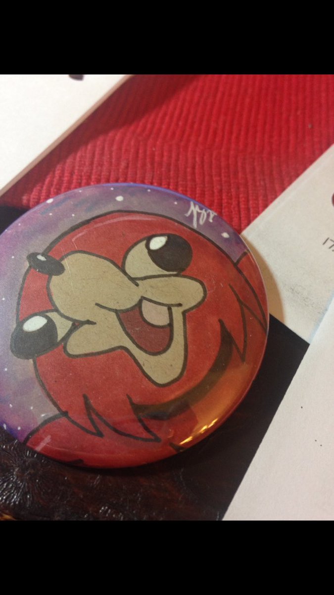 NatAttac's tweet photo. Exchanging my son Jeremy (the red one) for a Ugandan Knuckles pin. Goodbye my son https://t.co/dEK036u6ZW