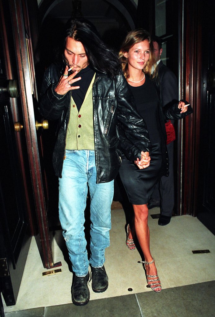 asbydf's tweet photo. #johnnydepp & #katemoss โค๏ธ #forevermuse #classic #love https://t.co/EhD7sRa7ej