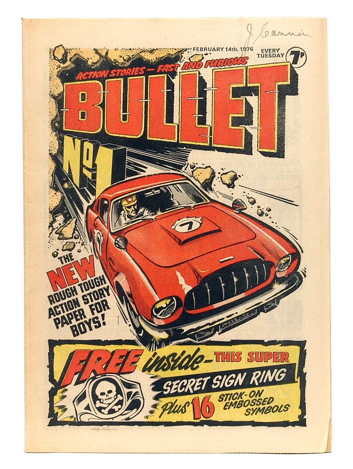 Action-adventure comic Bullet, which focused on secret agent Fireball, was first published on February 14, 1976. <a href="/thisdayincomics/">This Day In Comics</a> (<a href="/comicbookaddt/">Comic Book Addicts</a> ) #comicbooks