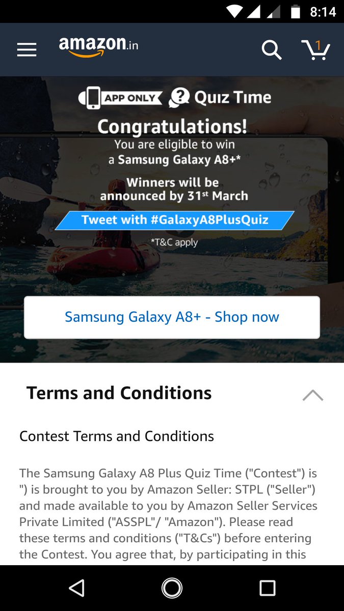 lokendershah's tweet image. #GalaxyA8PlusQuiz