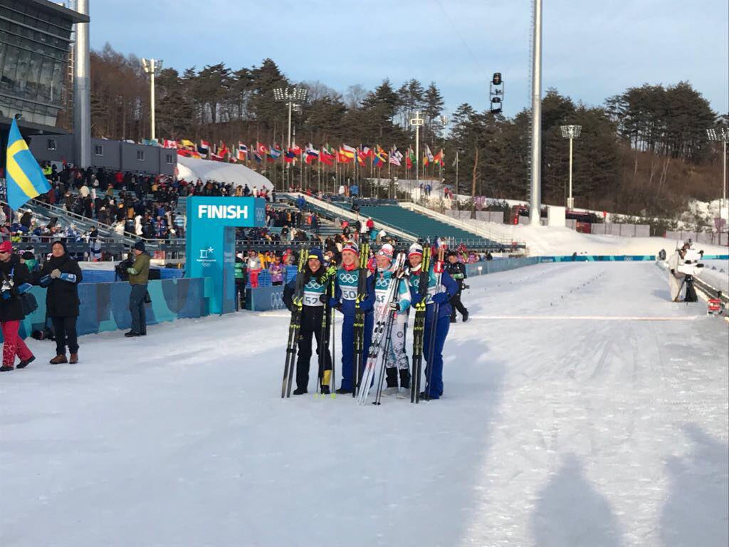 Mitalistit koolla. #PyeongChangFI #OlympicTeamFI