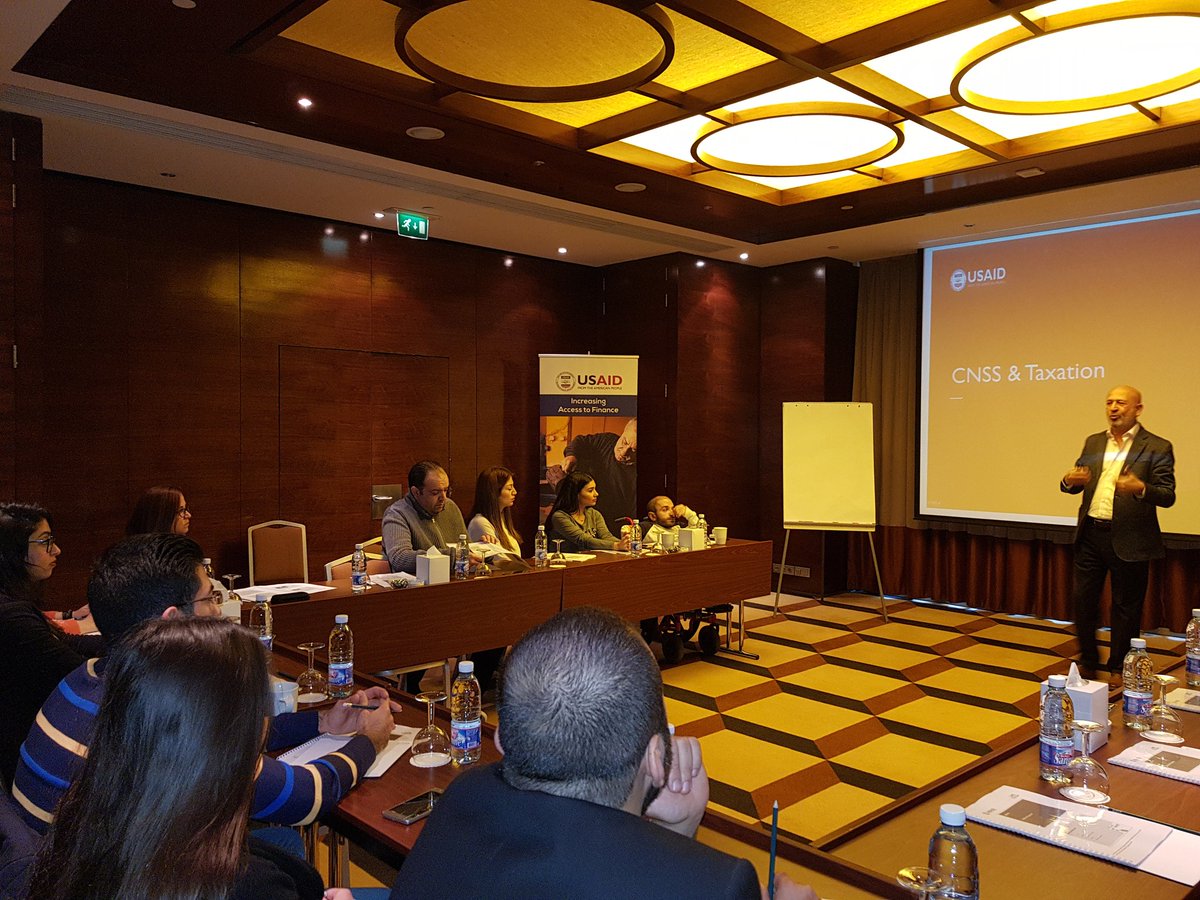 Leb_LIFE's tweet photo. #HappeningNow @Leb_LIFE conducts #Training on CNSS and #taxation for @vitaslebanon @makhzoumi @IbdaaLebanon and AEP staff #USAIDTransforms #USAID @usembassybeirut #LIFELeb https://t.co/6PNBz9xnQ2