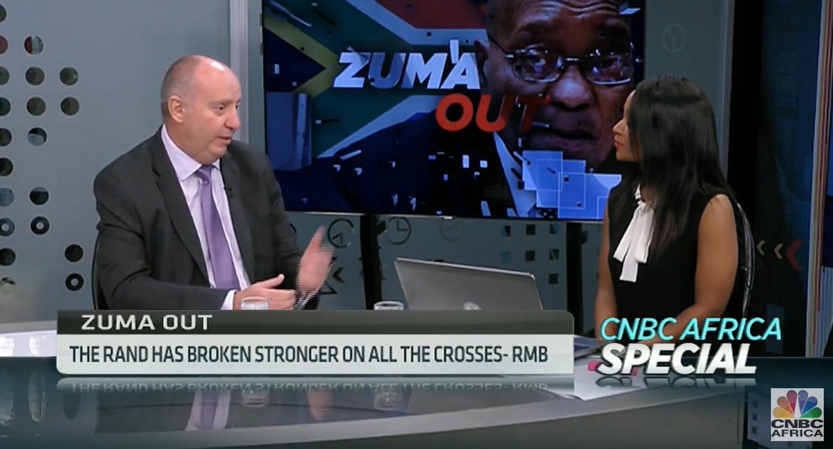 cnbcafrica's tweet photo. Local importers are going to be loving the current rand levels - Jan Sluis-Cramer, @RMB_GM speaking to @FifiPeters on #ZumaOut a CNBC Africa Special https://t.co/niShgAvfRq