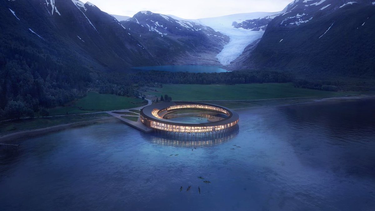 FastCompany's tweet photo. This hotel in the Arctic Circle will produce more energy than it uses https://t.co/dPb3LJfvNA https://t.co/Kw0j9pSSqu
