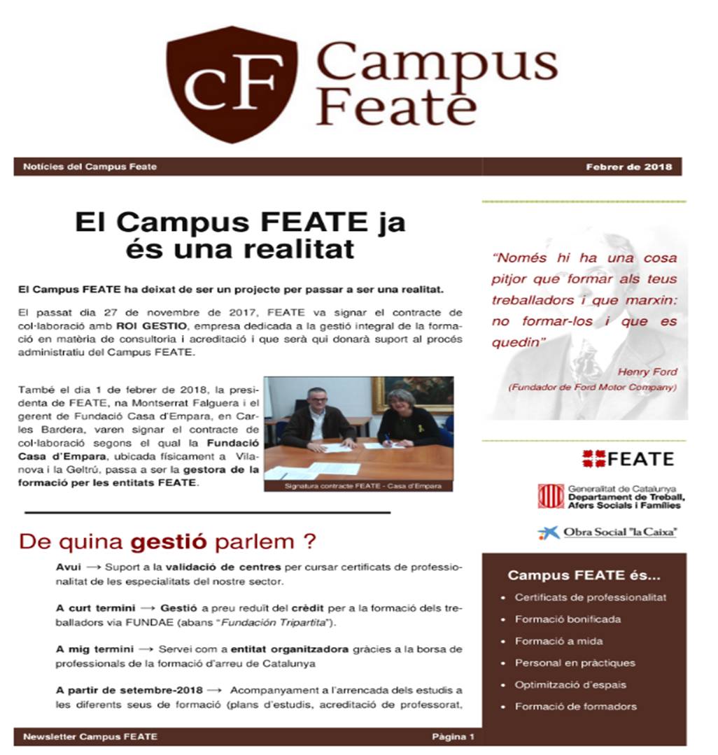 campus_feate's tweet photo. Aquí teniu la newsletter del mes de febrer 2018. 
@campus_feate en marxa ! https://t.co/lbWoUlUk3r