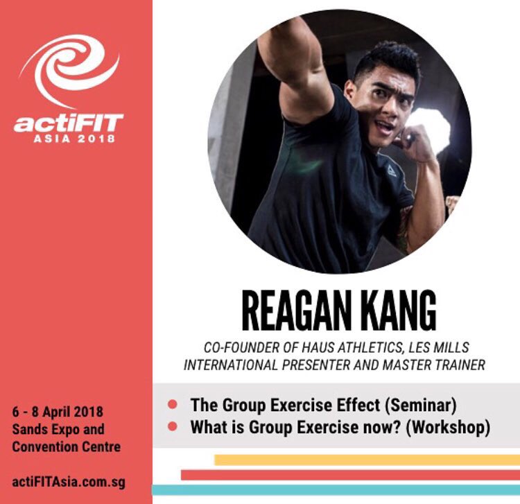 ActiFITasia's tweet photo. Wait no more and grab our Early Bird 3 Day Seminar Passes @ $280 (Usual price: $360) to catch Reagan Kang and other renown fitness speakers! Simply sign up @ https://t.co/JeuTkw0kNh or check out https://t.co/kEhJaq8lgW (link in bio) for more information. Early bird ends 28 Feb. https://t.co/YpADnWBVrI
