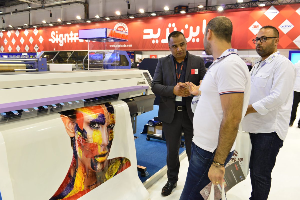 sgidubai's tweet photo. Mimaki joined Signtrade International its distributor in the United Arab Emirates to celebrate Signtrade’s 30th anniversary during SGI 2018.
#SGIDubai2019 #news #printing #Mimaki #Signtrade #uae https://t.co/fkeC8EO4dg