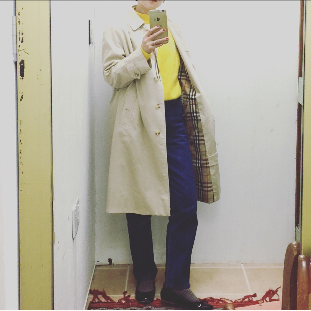 O Xrhsths 吉祥寺古着屋ガーニッシュ Sto Twitter Burberryステンカラーコート わざとらしいけど やっぱりこのチェックが可愛いよね Vintage Antique Vintagefashion 古着屋 レディース古着 東京古着屋 吉祥寺 ヴィンテージコート ステンカラーコート
