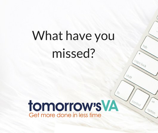 TomorrowsVA's tweet image. Just published a new article: What have you missed? goo.gl/HwzxAu #Onlinecourses #MicrosoftExcel #Blogroundup