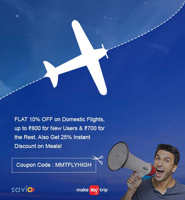 SavioPlusIn's tweet photo. Get access to today’s updated Makemytrip discount coupons, promo code and offers. Get 10% up to Rs. 800 Cashback to Card on Domestic Flights. Additional 25% Instant Discount on Meals.
#MakeMyTrip #TravelDeals #MakeMyTripOffers #MMTDeals
Know more @ https://t.co/LCAibRVRZ7 https://t.co/P1M985ahnu