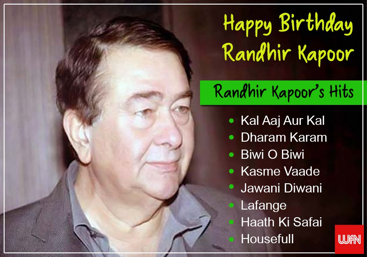 Wish you a very happy birthday Randhir Kapoor  