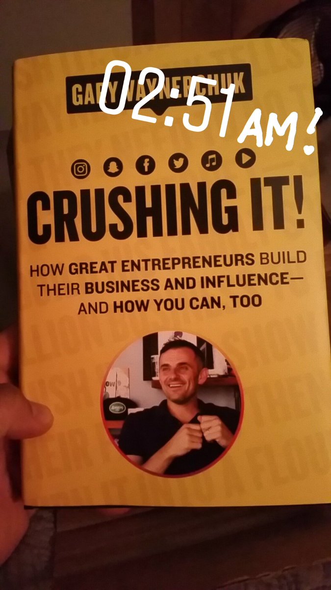 SamsonElite's tweet photo. Got this while I was working. Had to start it ASAP! Who sleeps at 3am anyways?! @garyvee #crushingit https://t.co/QZdoFteCWC