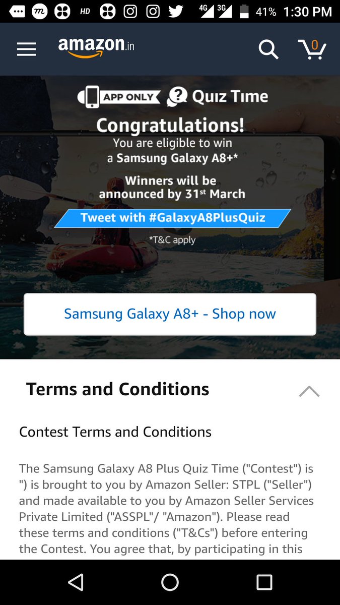 tacos_001's tweet image. #Amazon
#AmazonIN 
#GalaxyA8PlusQuiz