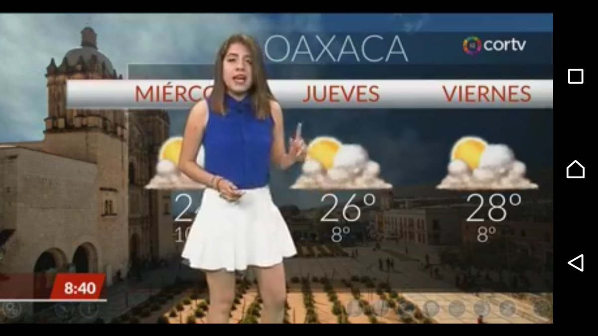 edisinteractive's tweet photo. El clima de Oaxaca por @cortv con @nayorozcoa en vivo al aire, por Sky y Facebook Live todos los días. https://t.co/976Xo3T4Ek