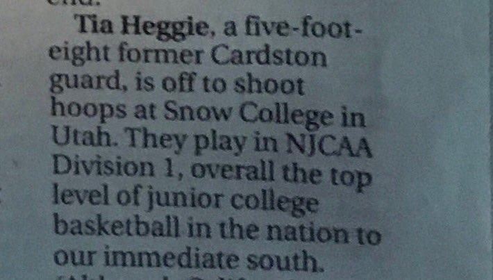 ALAQCWBB's tweet photo. Thanks Dave Wells/@Leth_Herald for remembering our old @cardston_high girl, @tiaheggie3 ๐ #ALAWBB #Basketball #SnowBadgers #WellsiesWorld #LethbridgeHerald https://t.co/H6Tlu0nq45