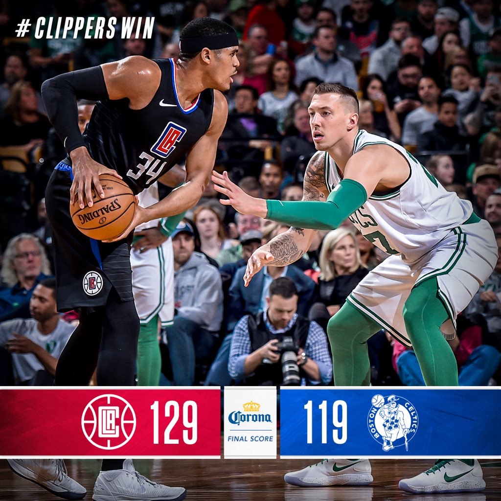 clippers celtics score
