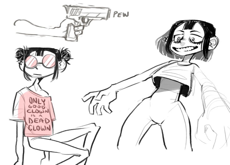 some more project stuff ft. the clown hunter and some thumbnails 