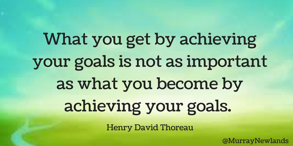 MurrayNewlands's tweet image. What you get by achieving our goals is not as important as what you become by achieving your goals. -- Henry David Thoreau

#WednesdayWisdom
#Motivation