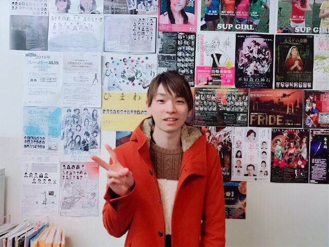 Amity_manager's tweet photo. 榊原健太が事務所に来ました! #アミティープロモーション #Amitypromotion https://t.co/nu28C7YyqD