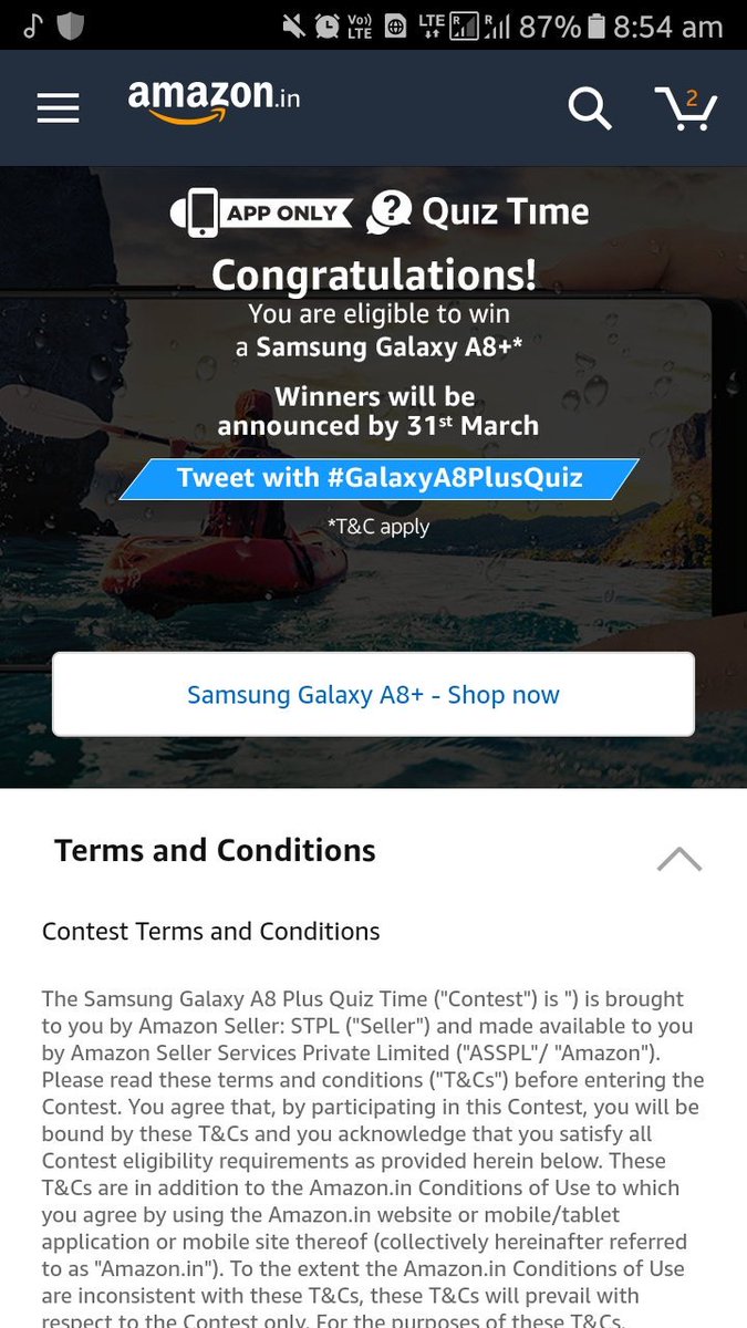 ViaSANDEEP's tweet image. #GalaxyA8PlusQuiz