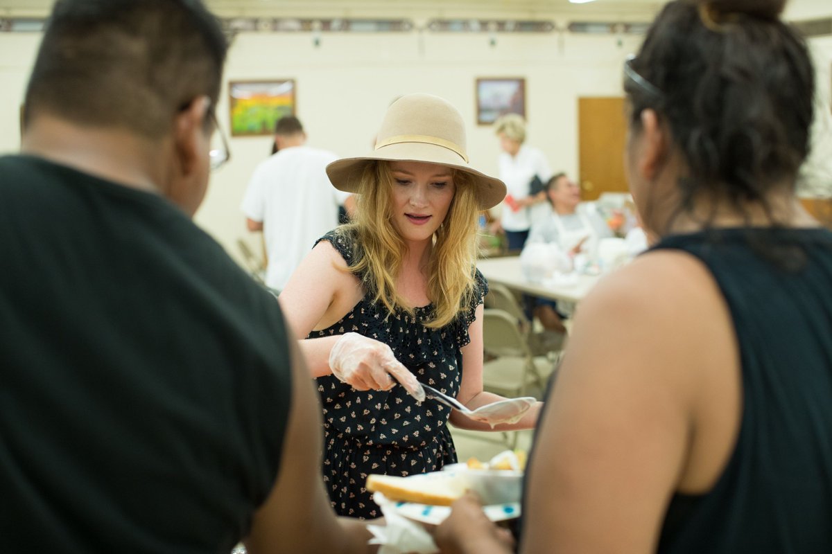 Activist <a href="/vanderkimberly/">Kimberly Vander Hill</a> serving tribe members on Pine Ridge Reservation #TrueSiouxHope