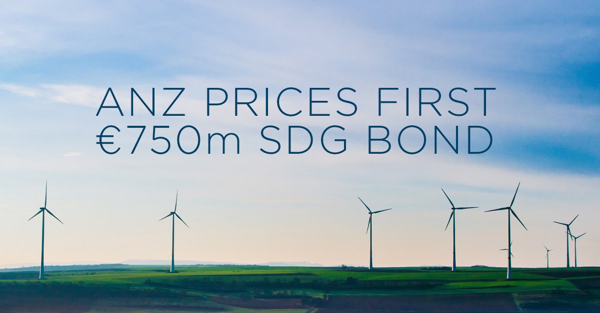 ElizabethRudall's tweet photo. ANZ leads the way with Euro SDG bond, supporting the environment and broader community @B_P_Walker https://t.co/mnqlE2YVIy https://t.co/1Xp7vHlxa3
