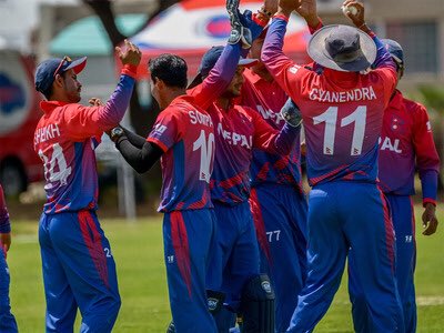 Burkey_99's tweet photo. Believe @CricketNep &amp; @EmiratesCricket thoroughly deserve to be back up competing at the highest Associate level. Well done to @paras77 @IamSandeep25 @Willkitcheen &amp; all the coaches/players. Shame you won’t get to play against @atkohk in the @ICC WCQ #ICCWCLDIV2 #WCQ https://t.co/hRonImgGHS