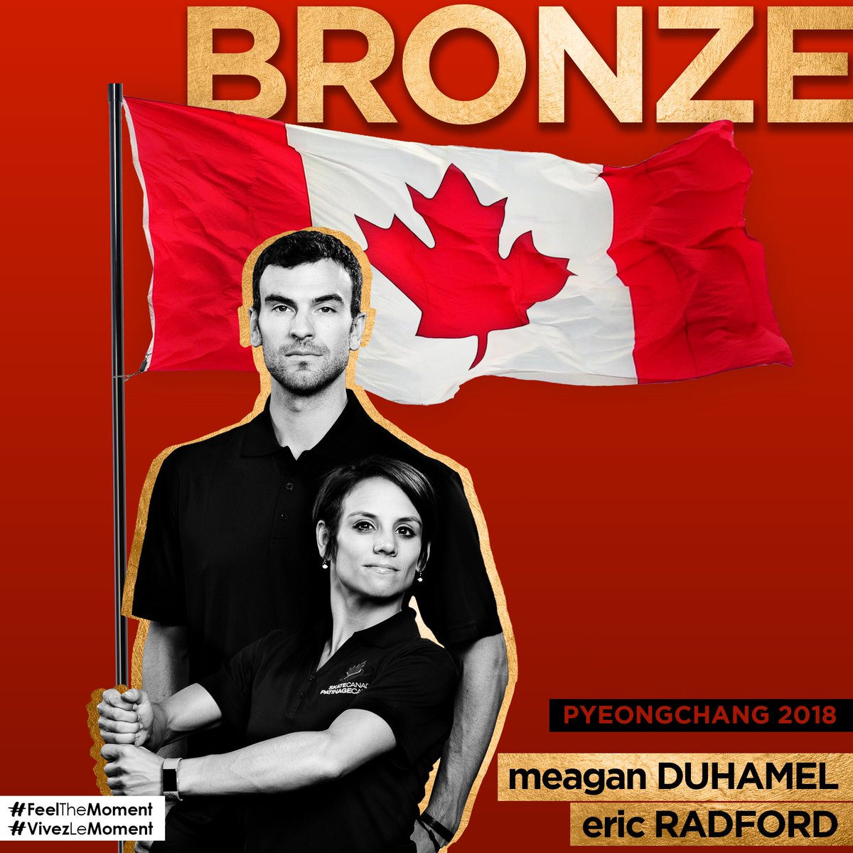🥉Meagan Duhamel &amp; Eric Radford win #BRONZE at the Olympic Games! ⛸🇨🇦 #PyeongChang2018 #TeamCanada #GoCanadaGO #FeelTheMoment #FigureSkating

🥉<a href="/mhjd_85/">Meagan Duhamel</a> et <a href="/Rad85E/">Eric Radford</a> sont médaillés #BRONZE aux Jeux olympiques! ⛸🇨🇦 #Olympics #ÉquipeCanada #AllezCanada #Vivezlemoment