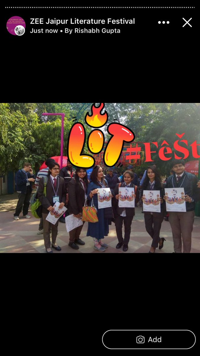 Rishabh75991521's tweet photo. Enjoying literature fest under the umbrella of #literaryEvent of #Eweek2018 @nenindia @WadhwaniF  @maneeshakaushik https://t.co/h0mohFNEy8