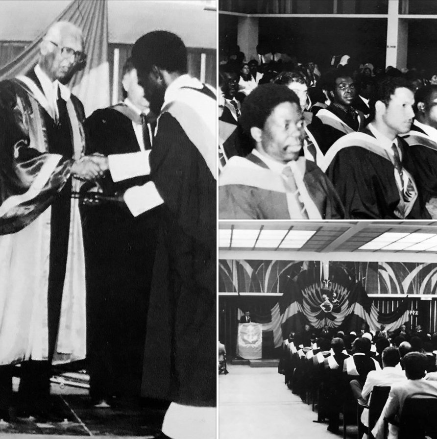 WMUHQ's tweet photo. Continuing #WMU35 years with 1985 and the first graduation marking a new era for the maritime world with 68 graduates from 39 countries. Today there are 4,654 alumni from 167 countries &amp; WMU has a remarkable presence of maritime leaders in the global maritime sector. #tbt @IMOHQ https://t.co/Dt8y7mUgiq