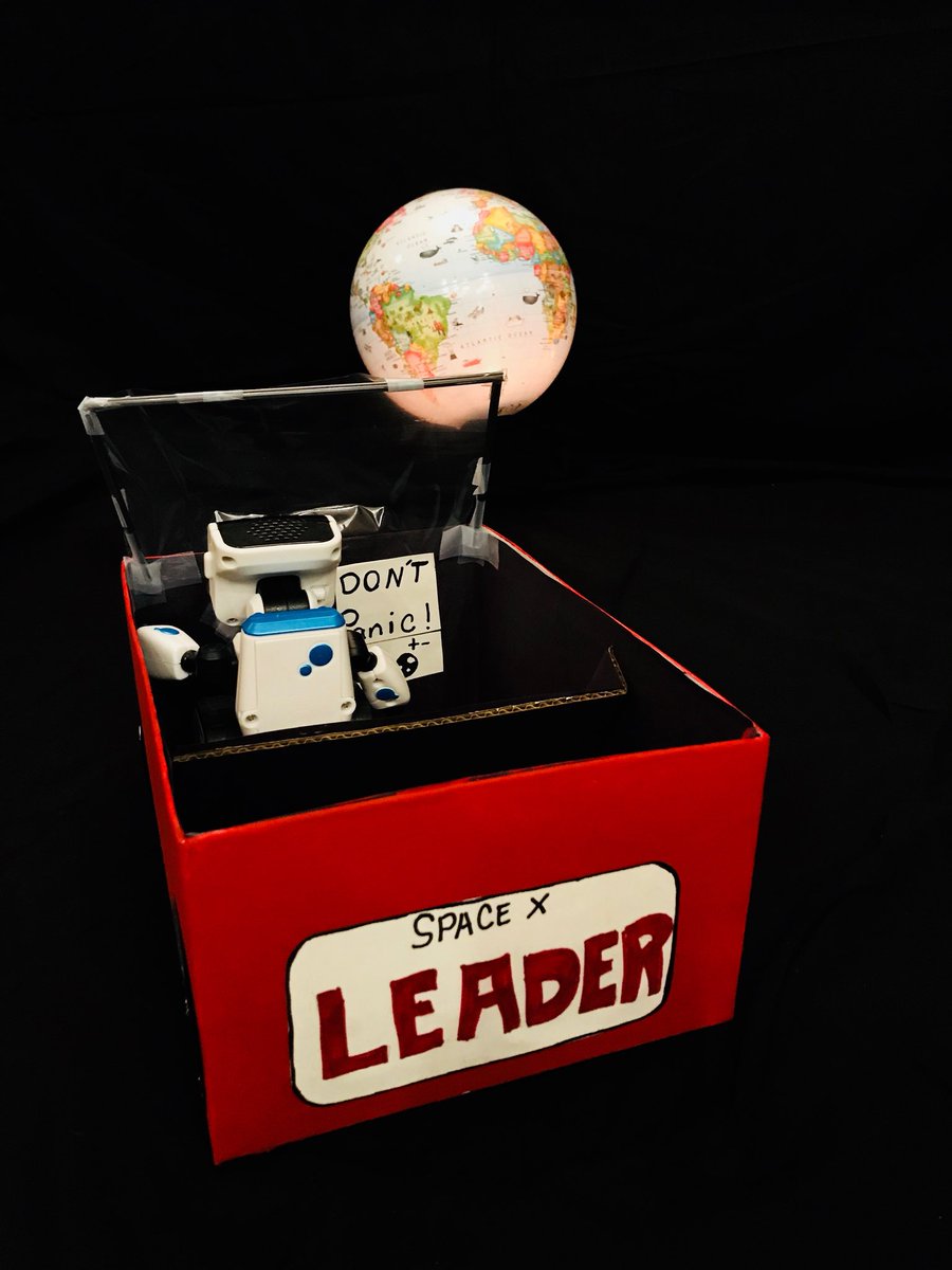 alexanderleader's tweet photo. @elonmusk Thx for inspiring my 10yo daughter’s interest in science...and building of her Valentine box. Can’t wait to see an upcoming launch in person. #SpaceX  #Tesla @SpaceX @Tesla https://t.co/FsVJctGPPf