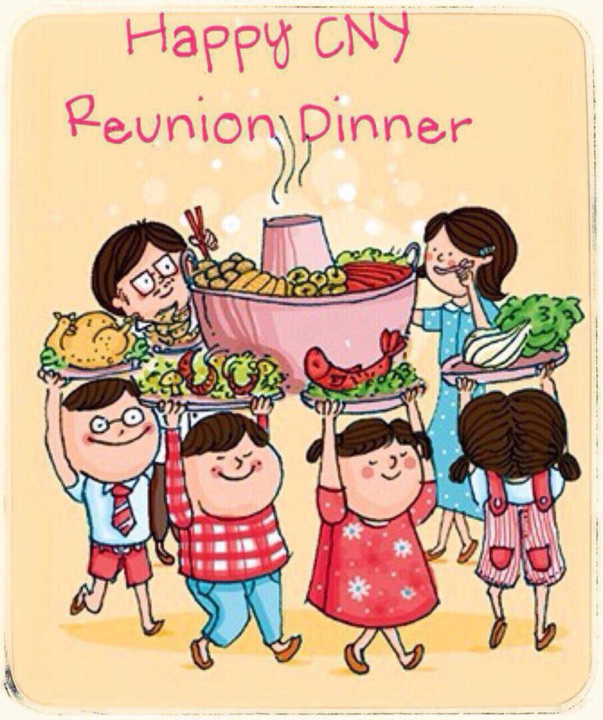 sheryn27's tweet photo. Have a great reunion dinner tonight!! Gong Xi Gong Ci!! https://t.co/N5fxvBeln7