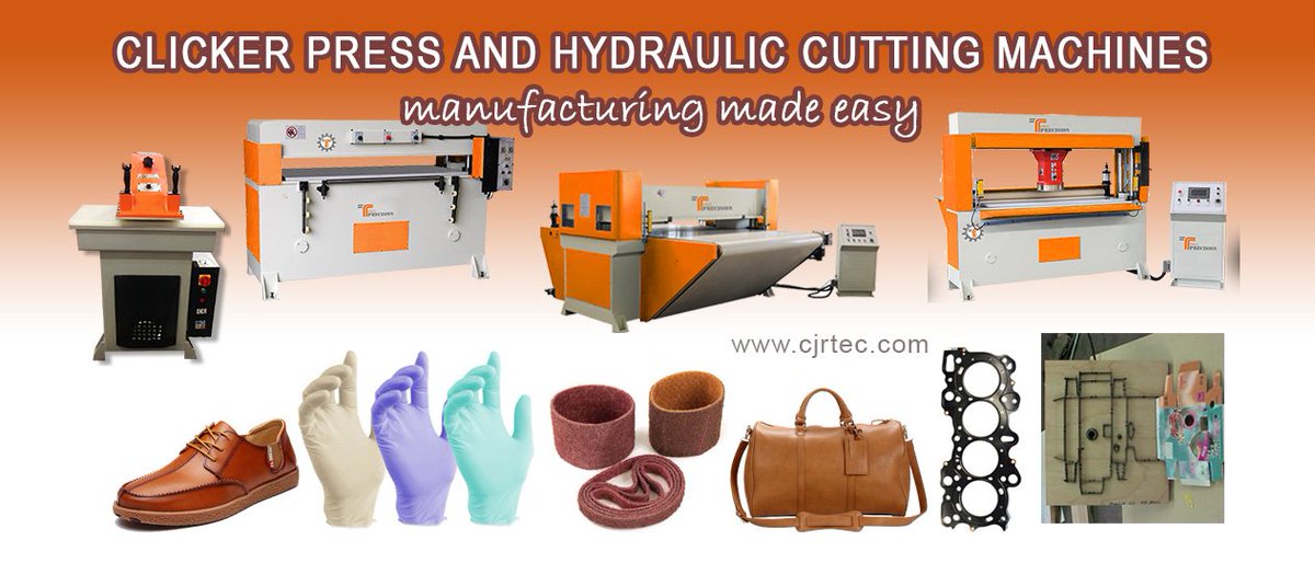 clickerdiepress's tweet photo. World-class manufacturing and die cutting machines from CJRTec!  
#cjrtec #clickerpress #americanclickerpress #diecuttingmachine #diecuttingpress #industrialrobot #leathercutter #fabriccuttingmachine #foamcuttingmachine #shoemaking #leathercuttingmachine #dogtagscutter https://t.co/Mgczx0jAhE