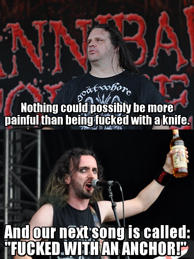 #CannibalCorpse #Alestorm #HeavyMetal #MetalMemes #DeathMetal #FolkMetal #PirateMetal