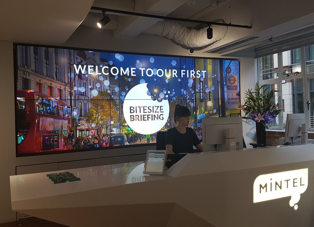 mintelnews's tweet photo. Everything's ready for our first Bitesize Briefing on Christmas retailing 2017. Watch this space! #MintelBite https://t.co/dCzzhWQK4o