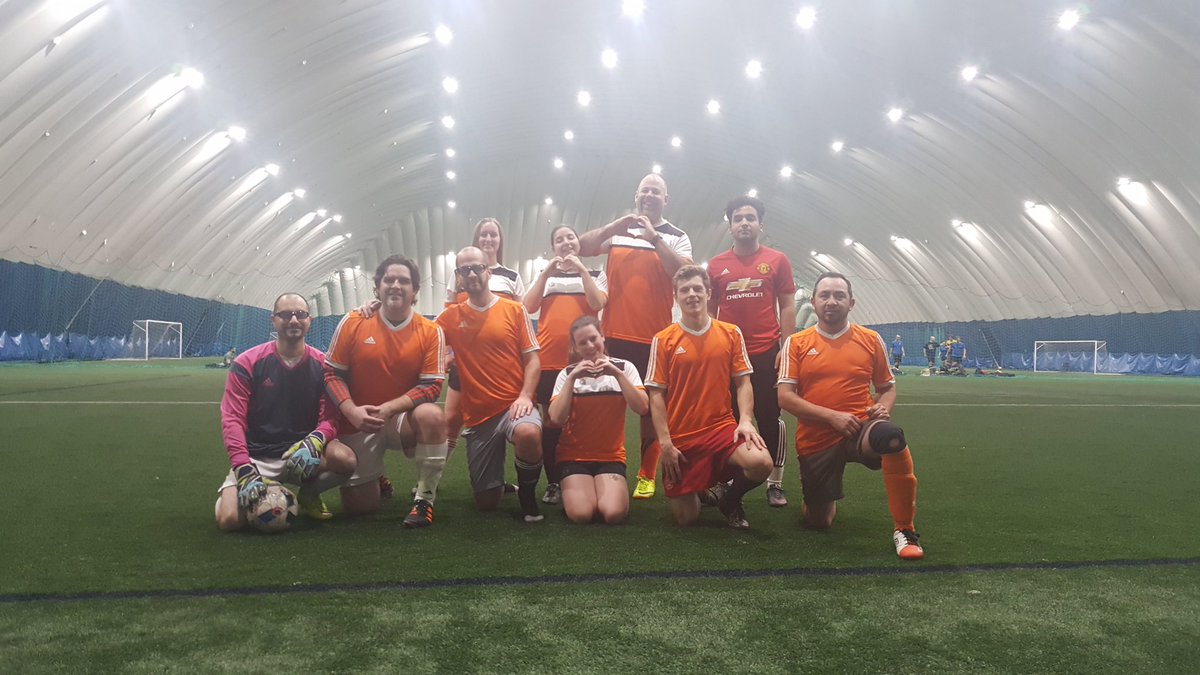 TheWall_33's tweet photo. Spent #valentinesday with this awesome bunch. Takes dedication to play at 11pm. I can't think of a better group to spend the night with playing soccer. Only two games left before I leave them. #captain #Ottawa #cheetosfc #soccer7 😢 https://t.co/UeZg9oiJWp