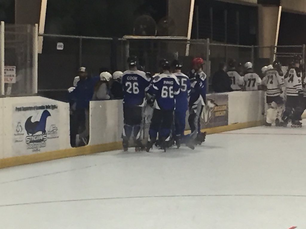RBRollerHky's tweet photo. Our undefeated season comes to an end with a 4-3 OT loss to a tough #Westview team. #RBHSBroncos end the regular season 17-1 and head to the playoffs. @DavidLLeMaster #rollerhockey #CIFSD #bleedblue https://t.co/l5IyFMGz8X