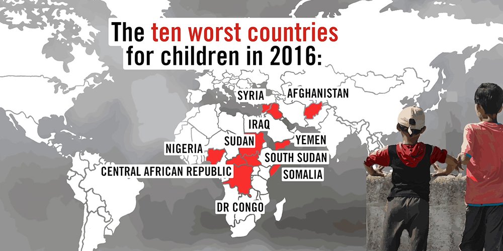 savechildrenaus's tweet image. In 2016, approx 1.35 billion children under the age of 18
were living in a conflict-affected country. That&apos;s 59% of all children.