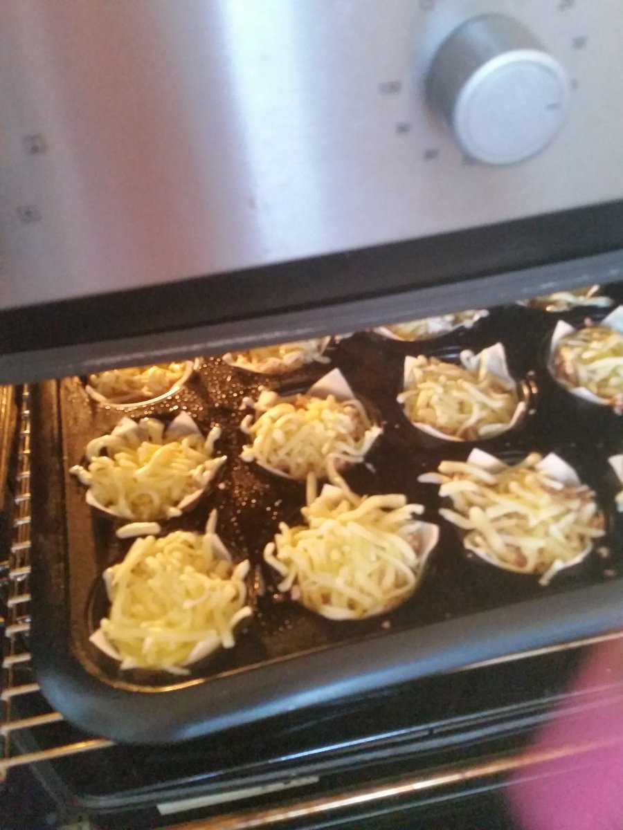 First time making  wonton cups with chicken and bacon