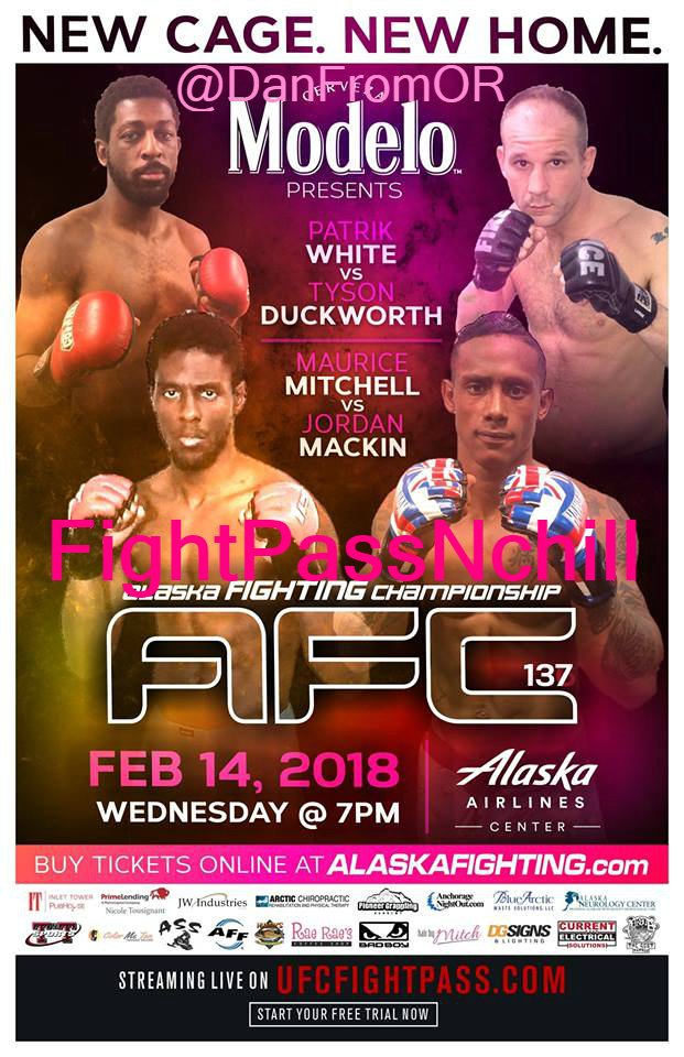DanFromOR's tweet photo. ⚡️#FightPassNchill ❄️#AFC137: Macklin vs. Mitchell

👉https://t.co/Jqe7AwfY1S https://t.co/IjRS820441