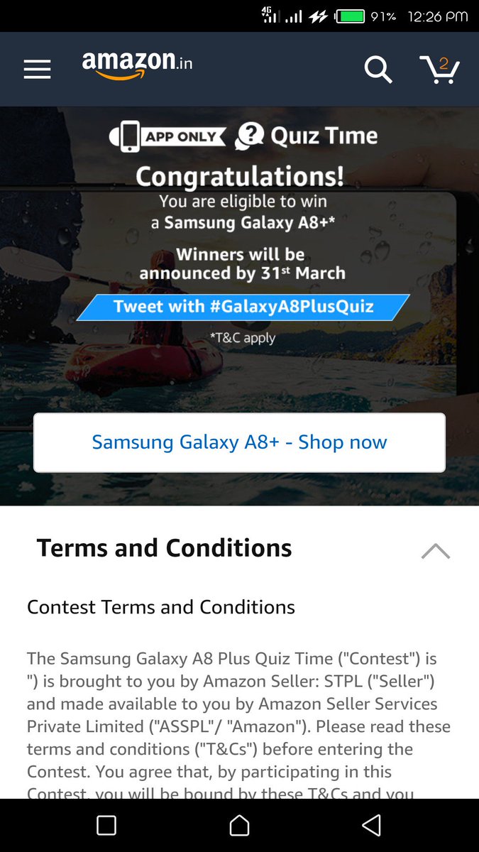 swappy_thote's tweet image. Yuhooo... Finally answered it... 
#GalaxyA8PlusQuiz