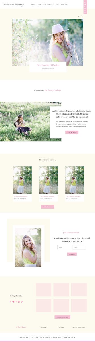New in Portfolio : Squarespace design for The Society Darlings itspinkpot.com/squarespace-de…