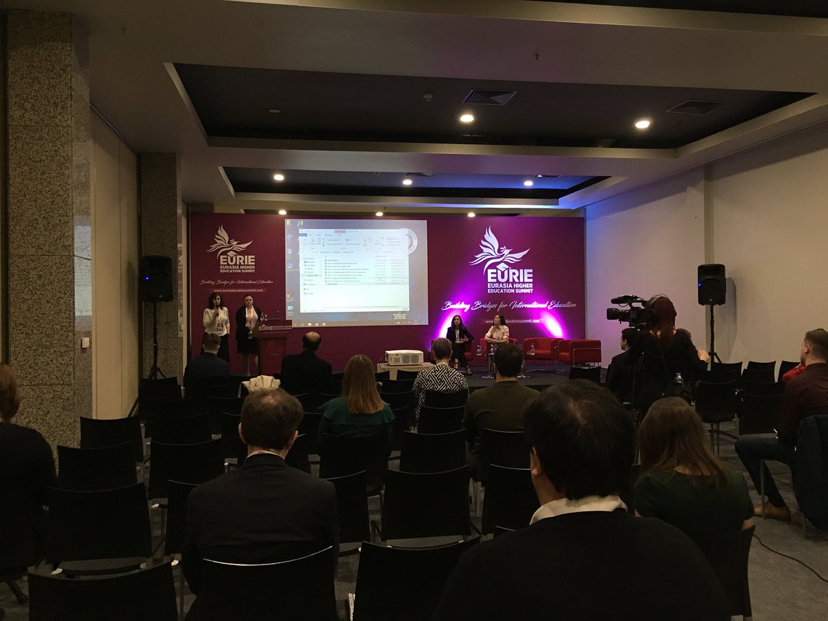 EURIESUMMIT's tweet photo. Panel session is internationalization in Russia and the CIS region #sapphirehall @EURIESUMMIT @NUedukz #StPetersburg #begingroup https://t.co/cfIG1CTcOa