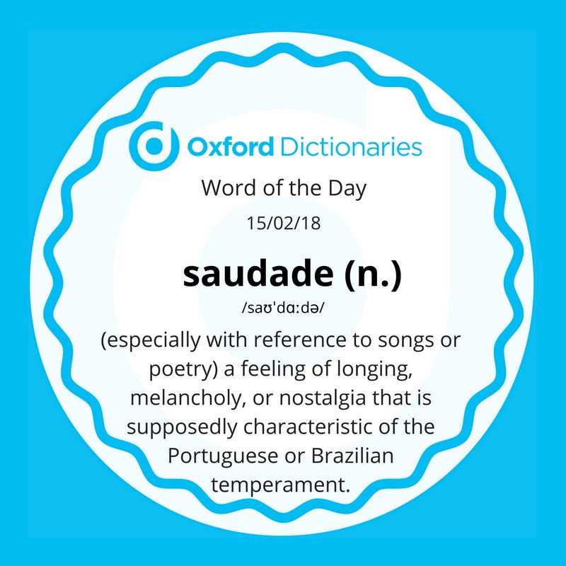 Brazilian word Saudade