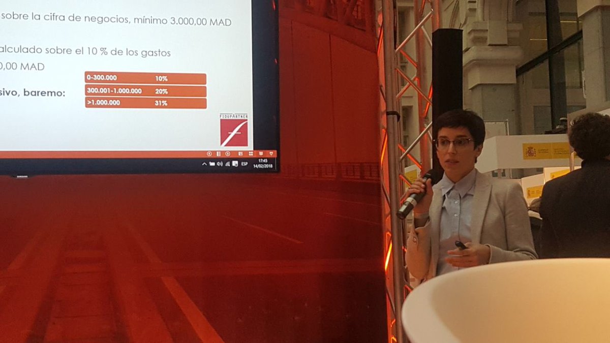 GarciaJeanMaroc's tweet photo. Grán éxito de la presentación de #Fidupartner sobre aspectos #jurídicos, #fiscales y #RRHH de la creación de #empresas en #Marruecos en el marco del @ImpulsoExterior en #Madrid https://t.co/LZPHyS67Ty