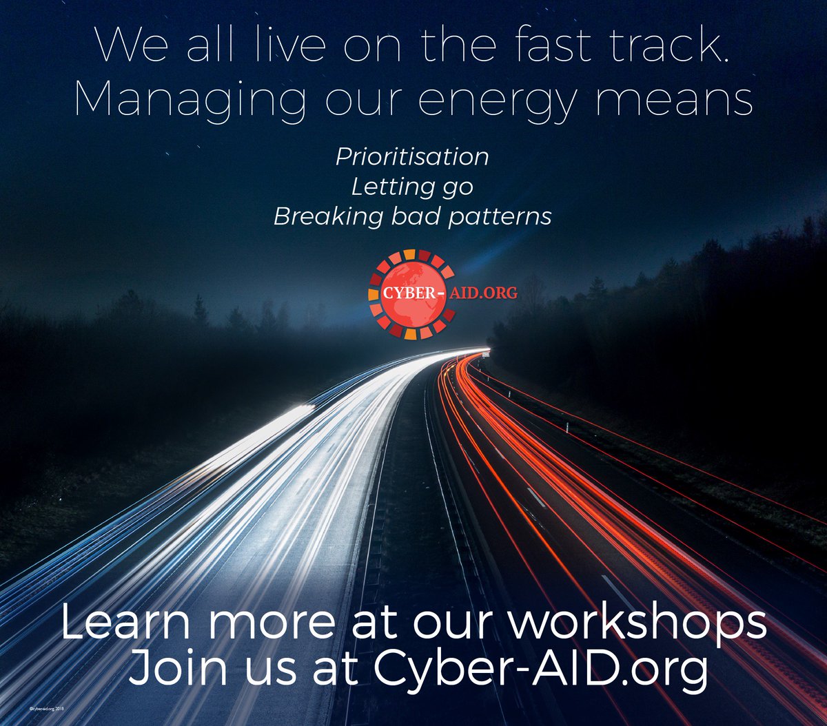 AidCyber's tweet photo. We all live on the fast track. Managing our energy means
Prioritisation
Letting go
Breaking bad patterns
Learn more at our workshops register at https://t.co/LpourqYreK #cybersecurity #Collaboration #energy #Letgo #collaboration #inspire #aspire #geneva #switzerland #France https://t.co/b0Nu8h9mHV