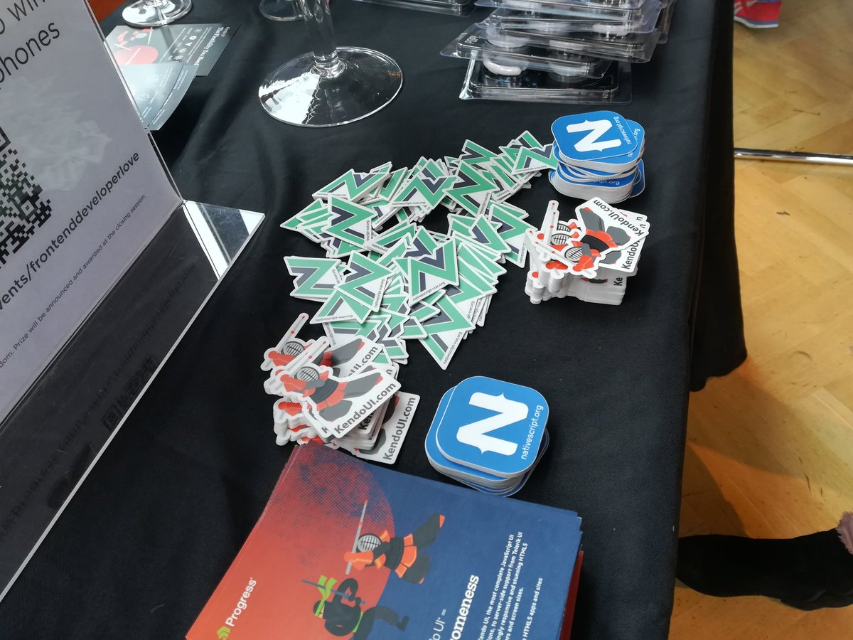 igor_randj's tweet image. Come and grab some stickers at the Progress booth! #frontenddeveloperlove