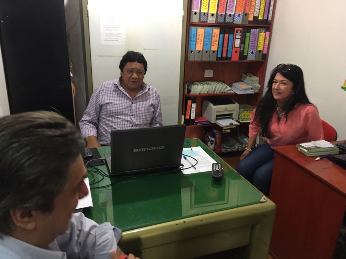 Reunido con Carmelo Rojas, Secretario gral. de <a href="/uatreoficial/">UATRE</a> en Misiones. Junto a la diputada Liliana Rodríguez